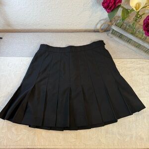 Vintage Quantum‎ Sport Pleated Tennis
Skirt Black Women's Size 6 Side Zipper